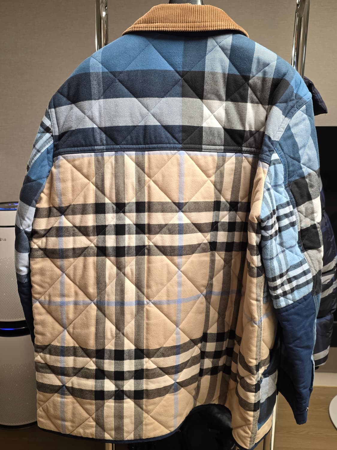 버버리 패치워크 퀄팅자켓 L 상품이미지7