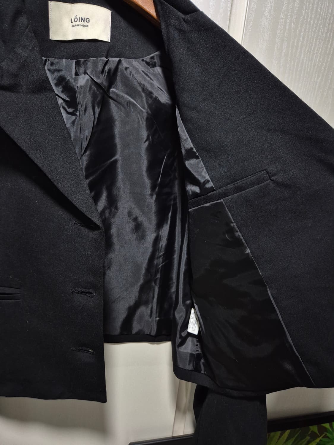 (세일)(새상품)LOiNG 블랙 크롭 자켓 상품이미지7