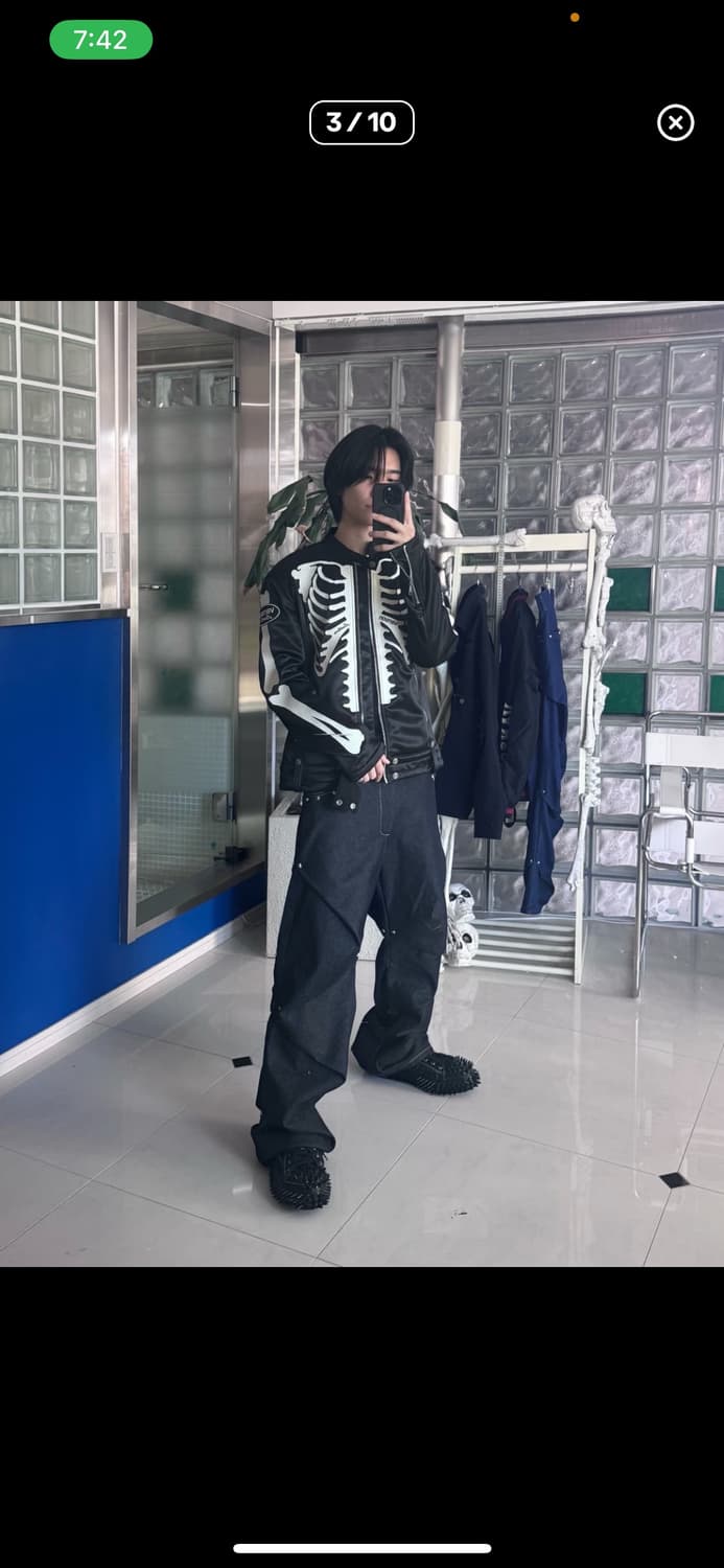AAO viedit starry stud random tuck pants 상품이미지3