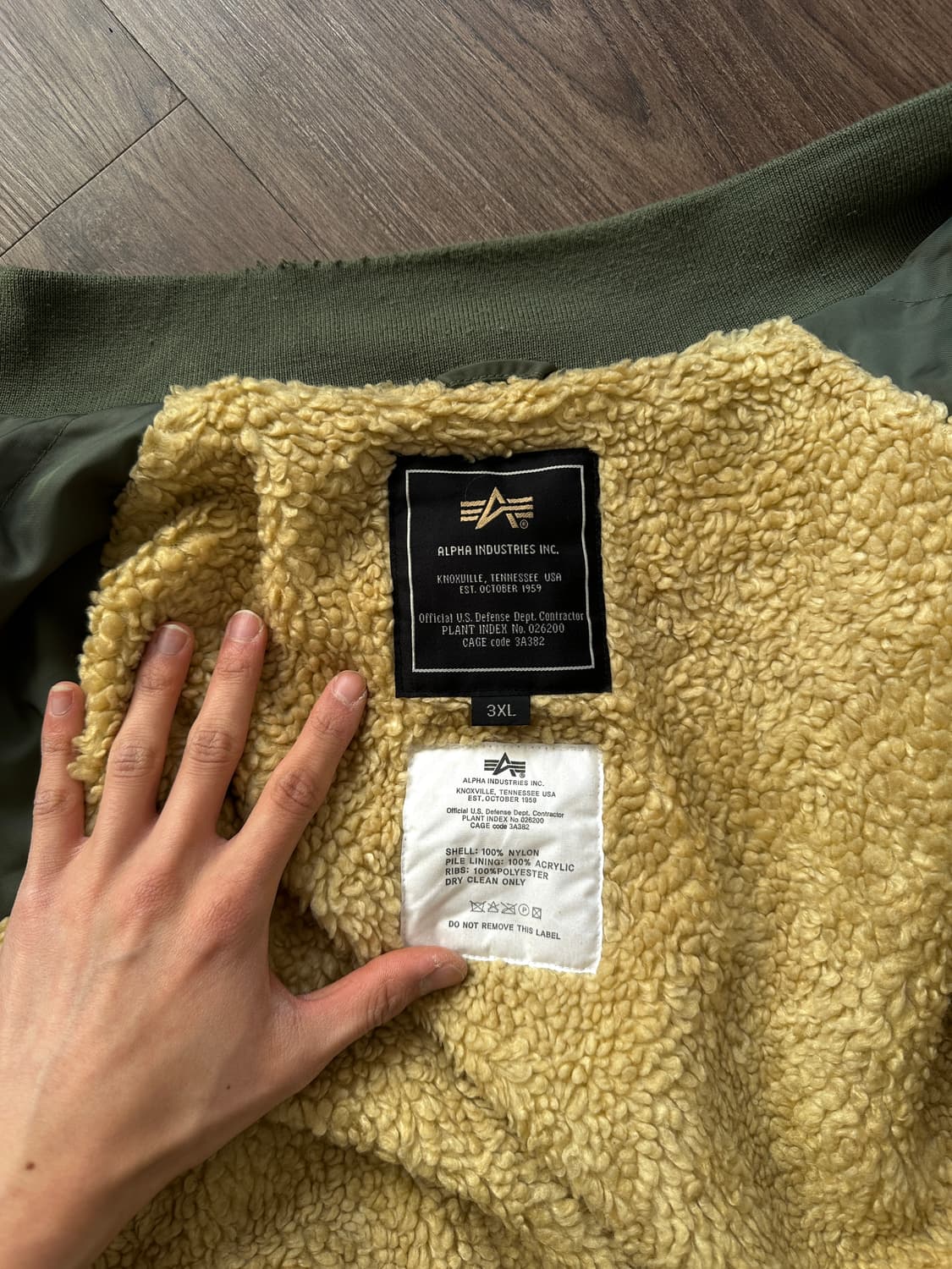 Alpha Industries 오버사이즈 쉐르파 봄버 상품이미지10