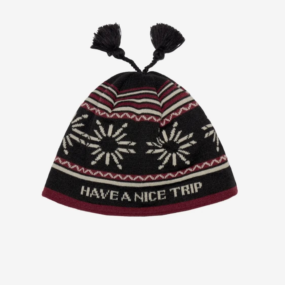 헬로 선라이즈 비니 HS Symbol Tassel beanie_Black 상품이미지2