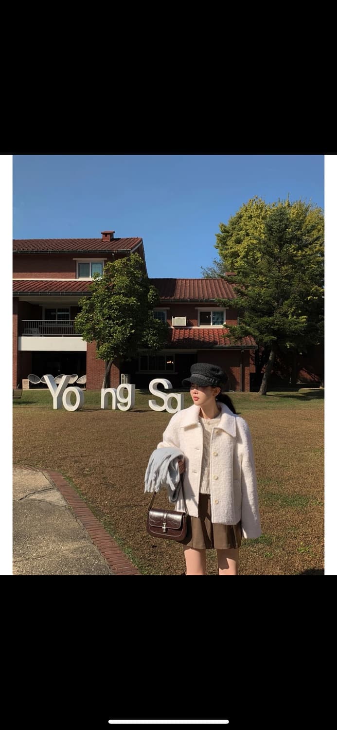 디어먼트 덤블 하프 싱글 코트 상품이미지3