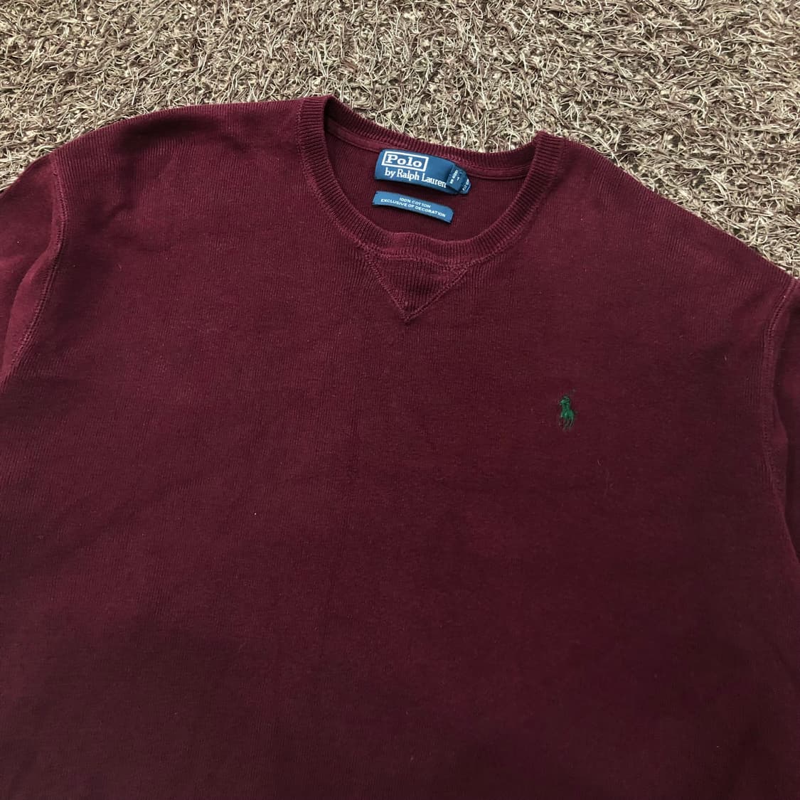 폴로 랄프로렌 코튼 버건디 니트 상품이미지3