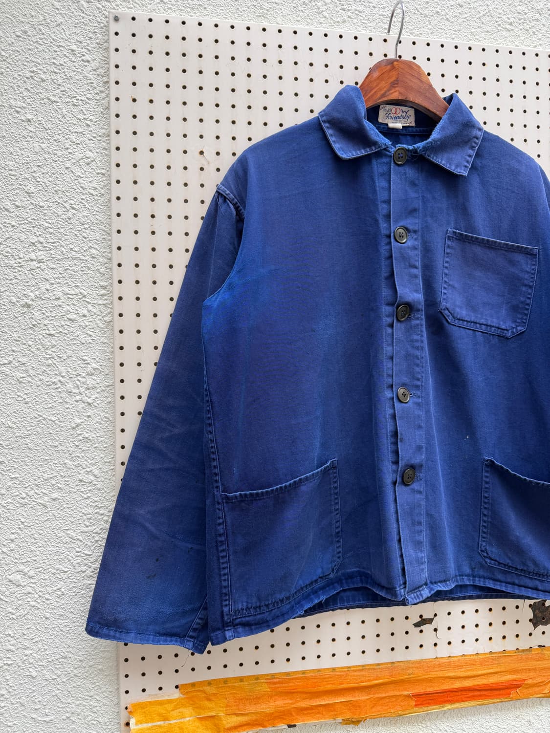 70s FRIENDSHIP INDIGO BLUE FADED 프렌치워크자켓 상품이미지3