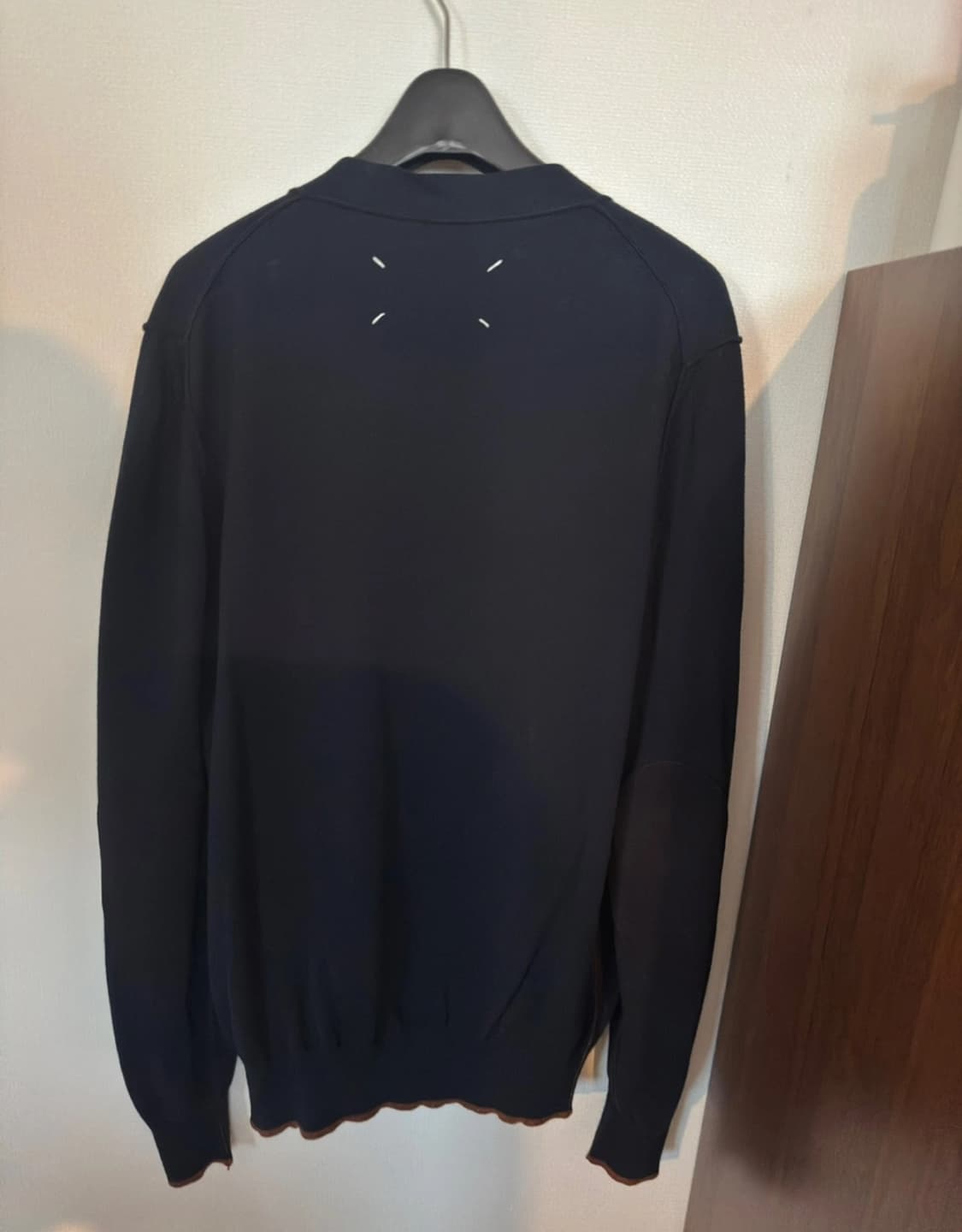 메종마르지엘라 엘보우패치 가디건 네이비 상품이미지1