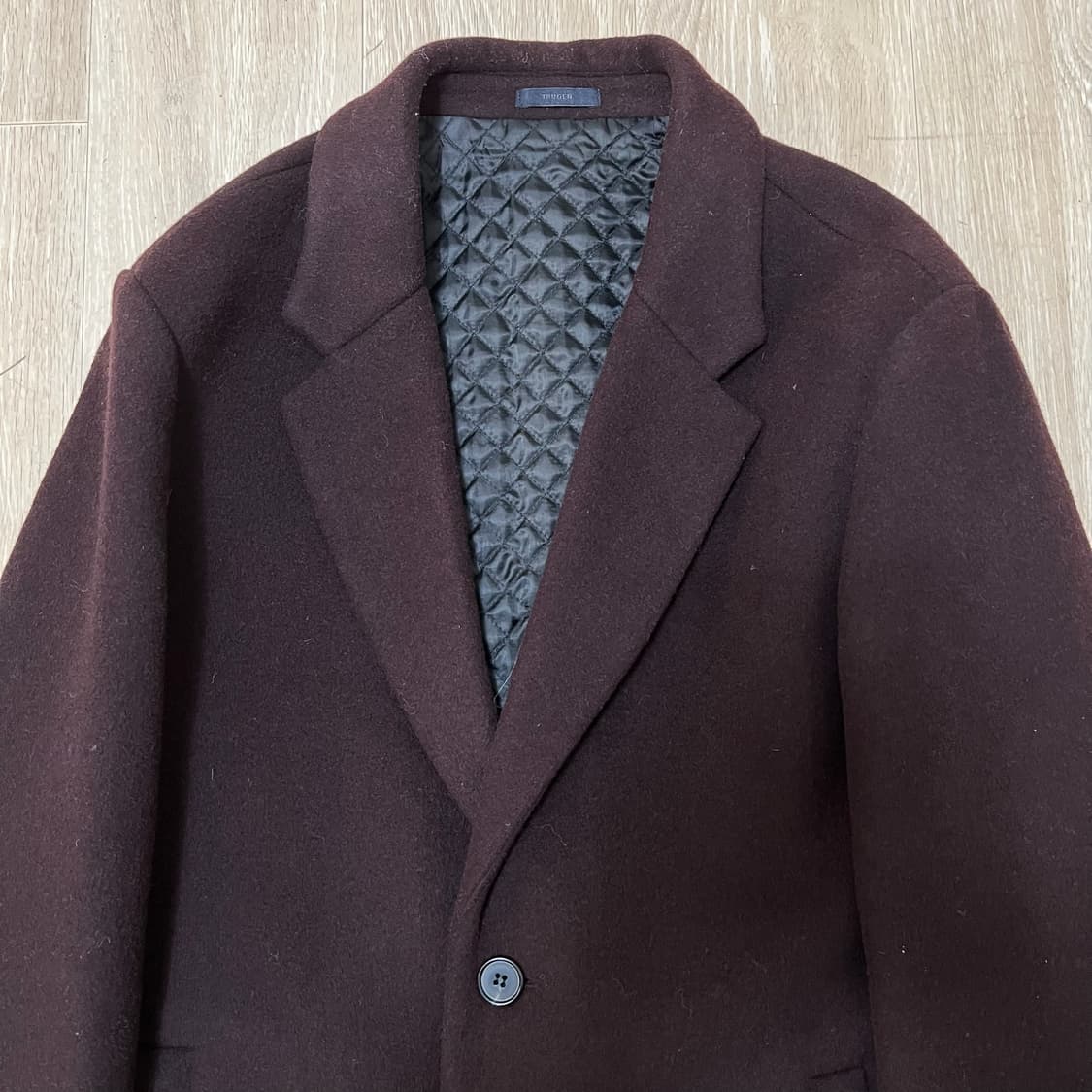 트루젠 남성 클래식 누빔 싱글 코트 XL/105  상품이미지2