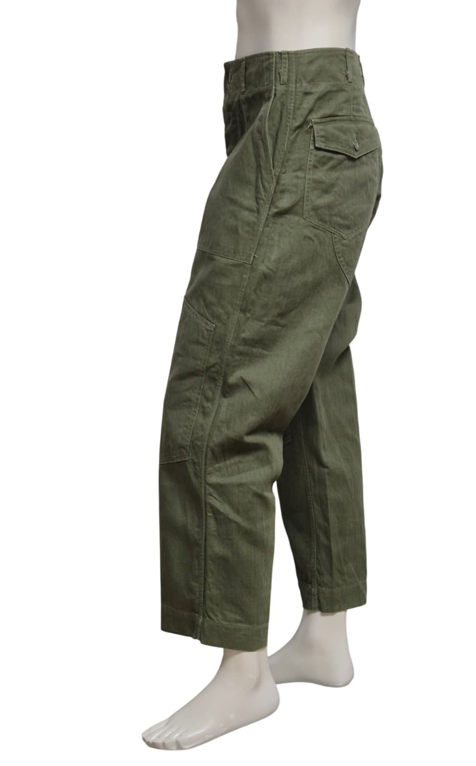 육군 구형 70s HBT 민무늬 전투복 바지 팬츠 하의 (M) 상품이미지2