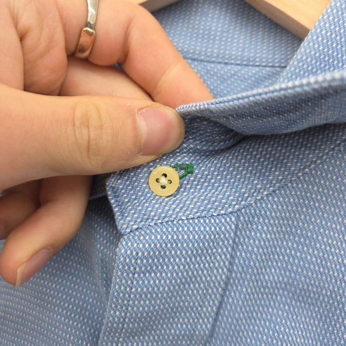 타미힐피거 블루 긴팔 셔츠 남L 상품이미지3