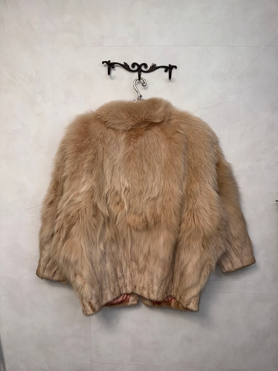 Baby pink fox fur coat jacket 상품이미지3