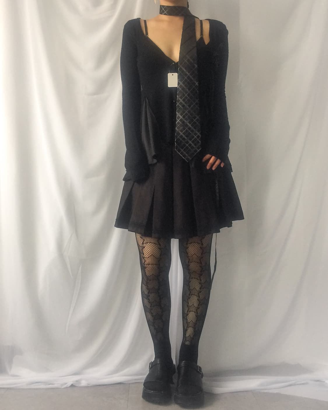 ck check pattern tie 상품이미지4