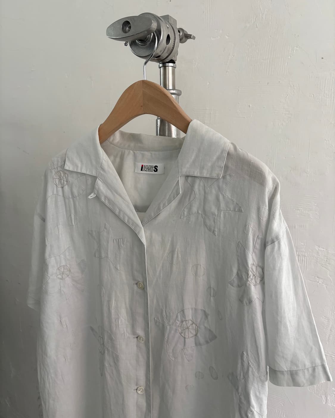 Issey Miyake I.S. 90's 린넨 자수 블라우스 셔츠 상품이미지4