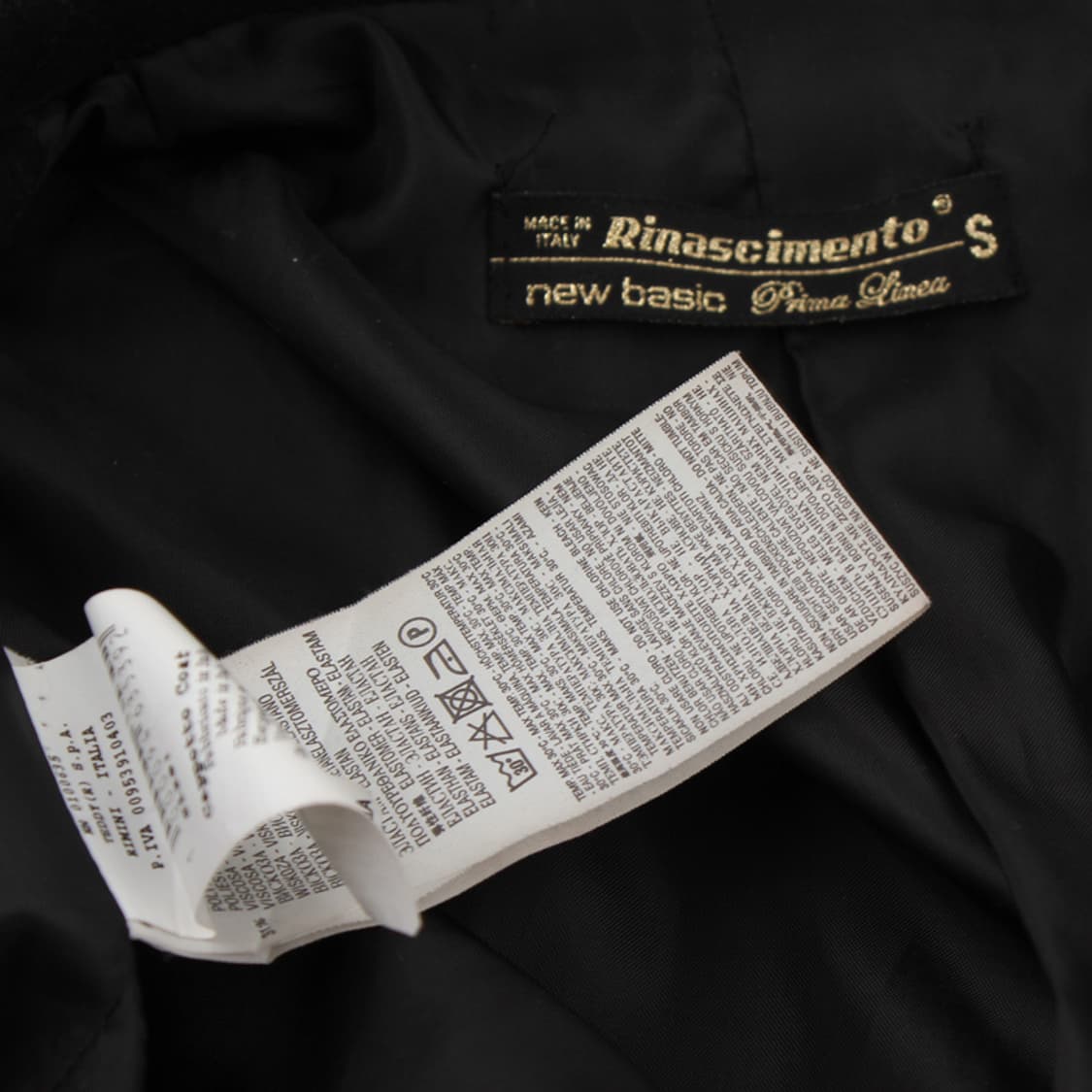 리나시멘토 블랙 와이드카라 더블버튼 숏코트(S) 상품이미지4