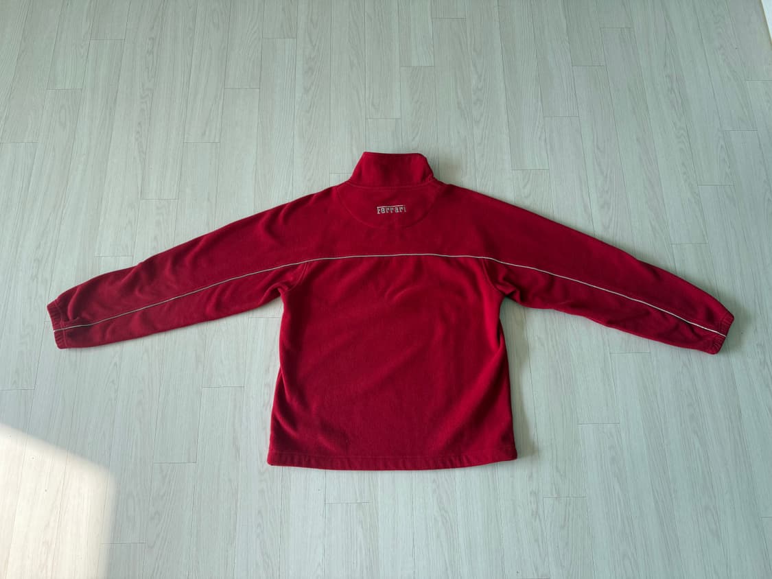 페라리 플리스 반집업 레드 상품이미지5