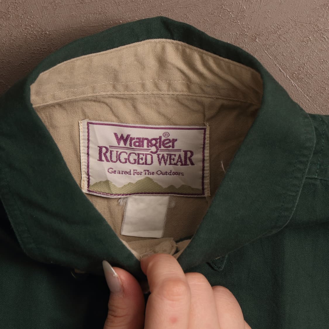 랭글러 딥그린 로고 워크셔츠 A1733 상품이미지3