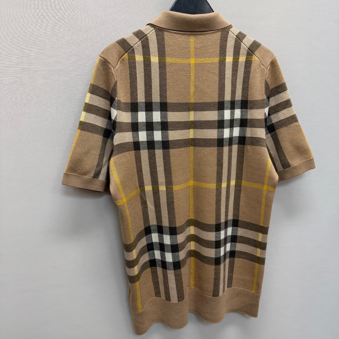 버버리 체크 패턴 폴로 니트 반팔티 (100)  상품이미지6