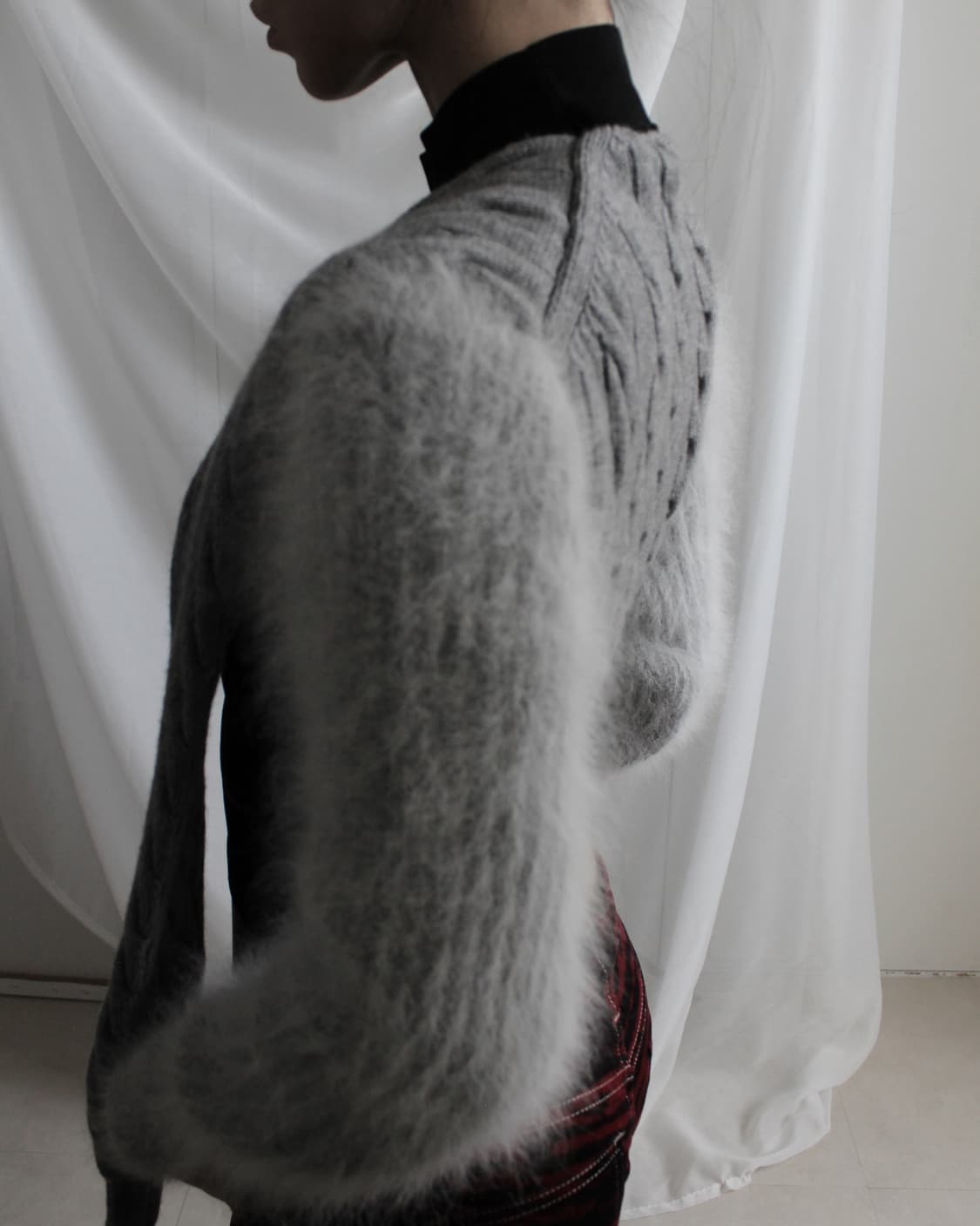 페이크 슬리브 니트 상품이미지9