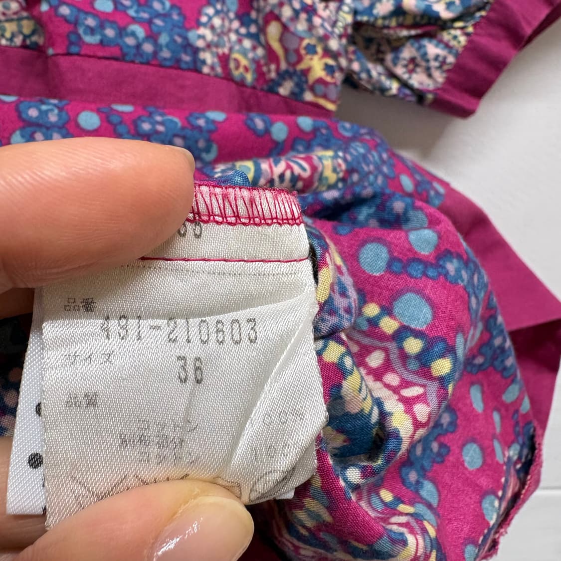 에스닉 페이즐리 코튼 패턴 블라우스 JPN 상품이미지4