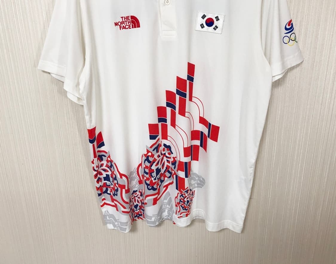 노스페이스 팀코리아 2014 인천아시안게임 국대지급 폴로티셔츠 105 상품이미지3