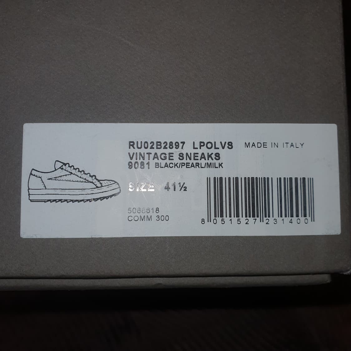 릭오웬스 빈티지 스니커즈 41.5 상품이미지6