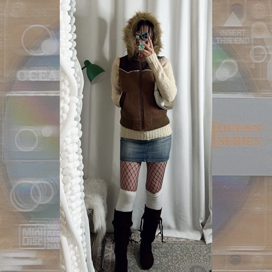 웨스턴 무드 패딩 베스트 상품이미지1