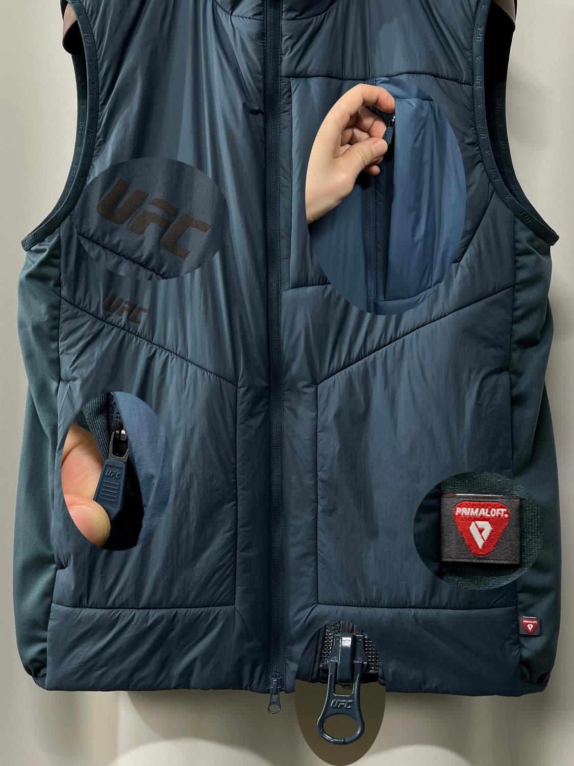 UFC 프리마로프트 가드 레귤러핏 패딩 베스트 자켓 상품이미지6