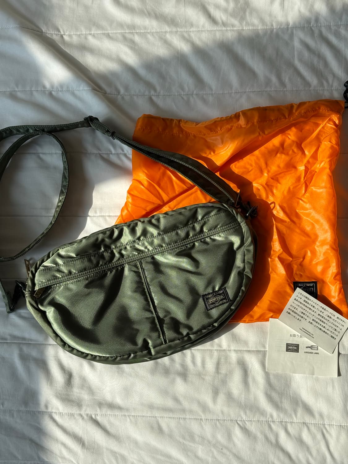 포터 탱커 숄더백 세이지그린 상품이미지2