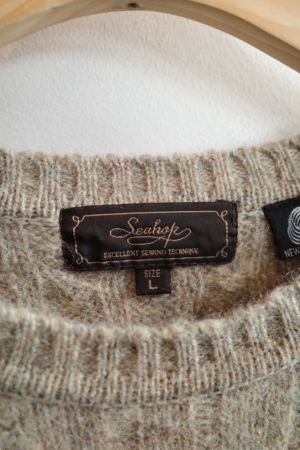 Japan brand 멜란지 울 케이블니트  상품이미지3