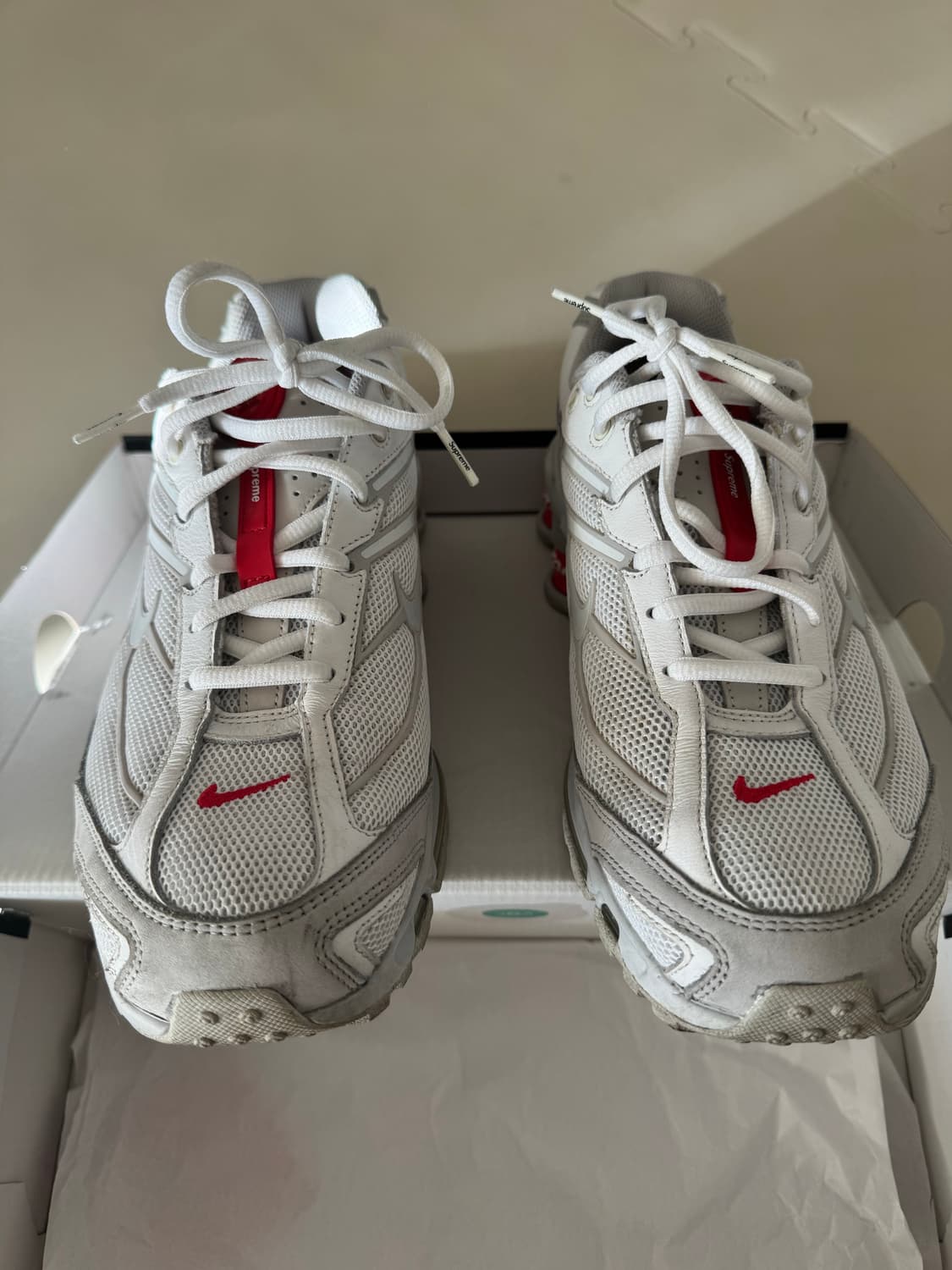 나이키 슈프림 샥스 라이드2 화이트 270 상품이미지5