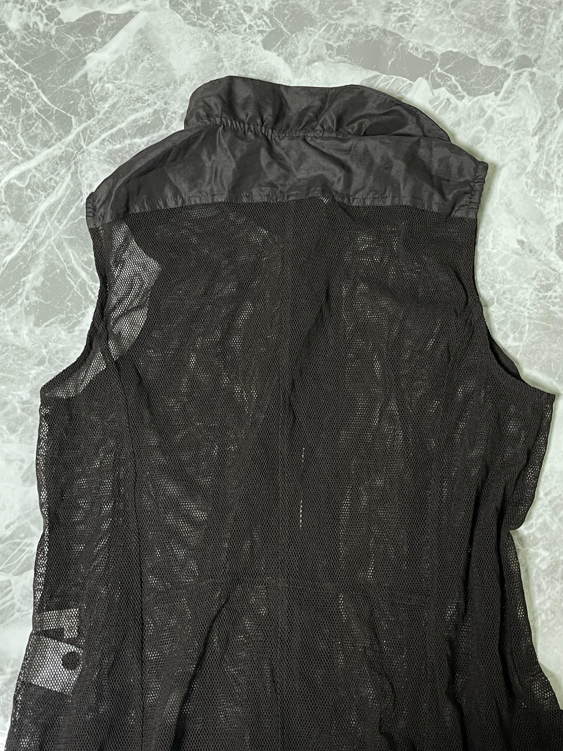 mesh higgneck sleeveless long shirts 상품이미지6