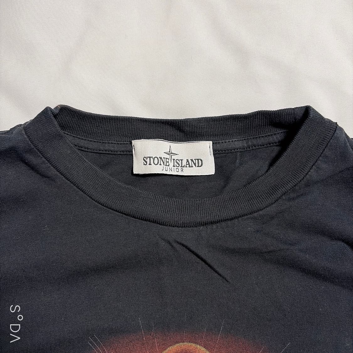 스톤아일랜드 주니어 블랙 프린팅 반팔 티셔츠 (정) 상품이미지4