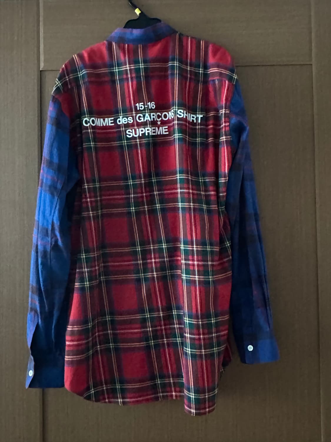 (네고가능) 슈프림 꼼데가르송 셔츠라인 투톤 체크 셔츠 (L) 상품이미지4