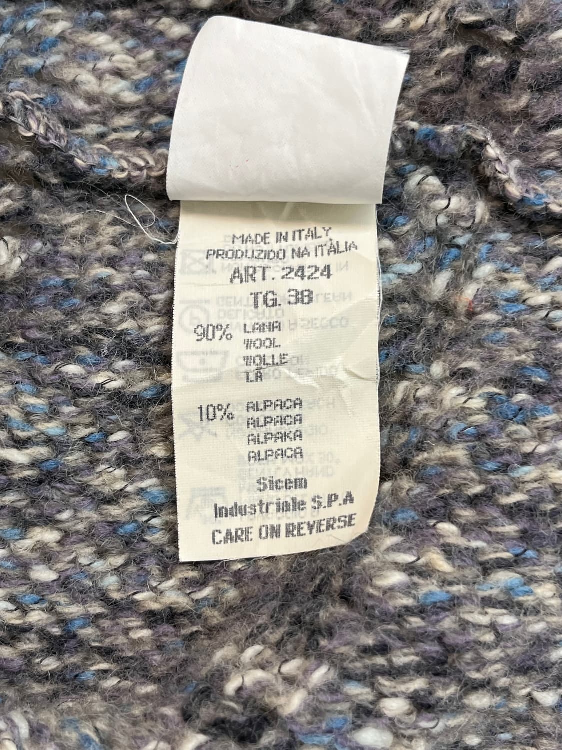 90s 빈티지 엠포리오 아르마니 니트 집업 자켓 상품이미지7