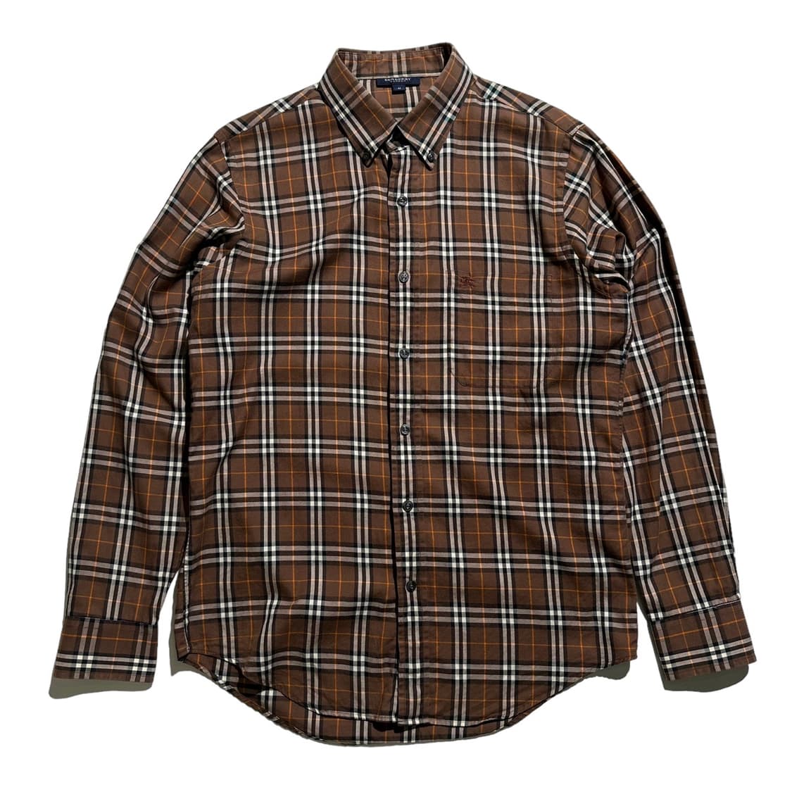 버버리 자수로고 포켓 체크 셔츠 상품이미지1