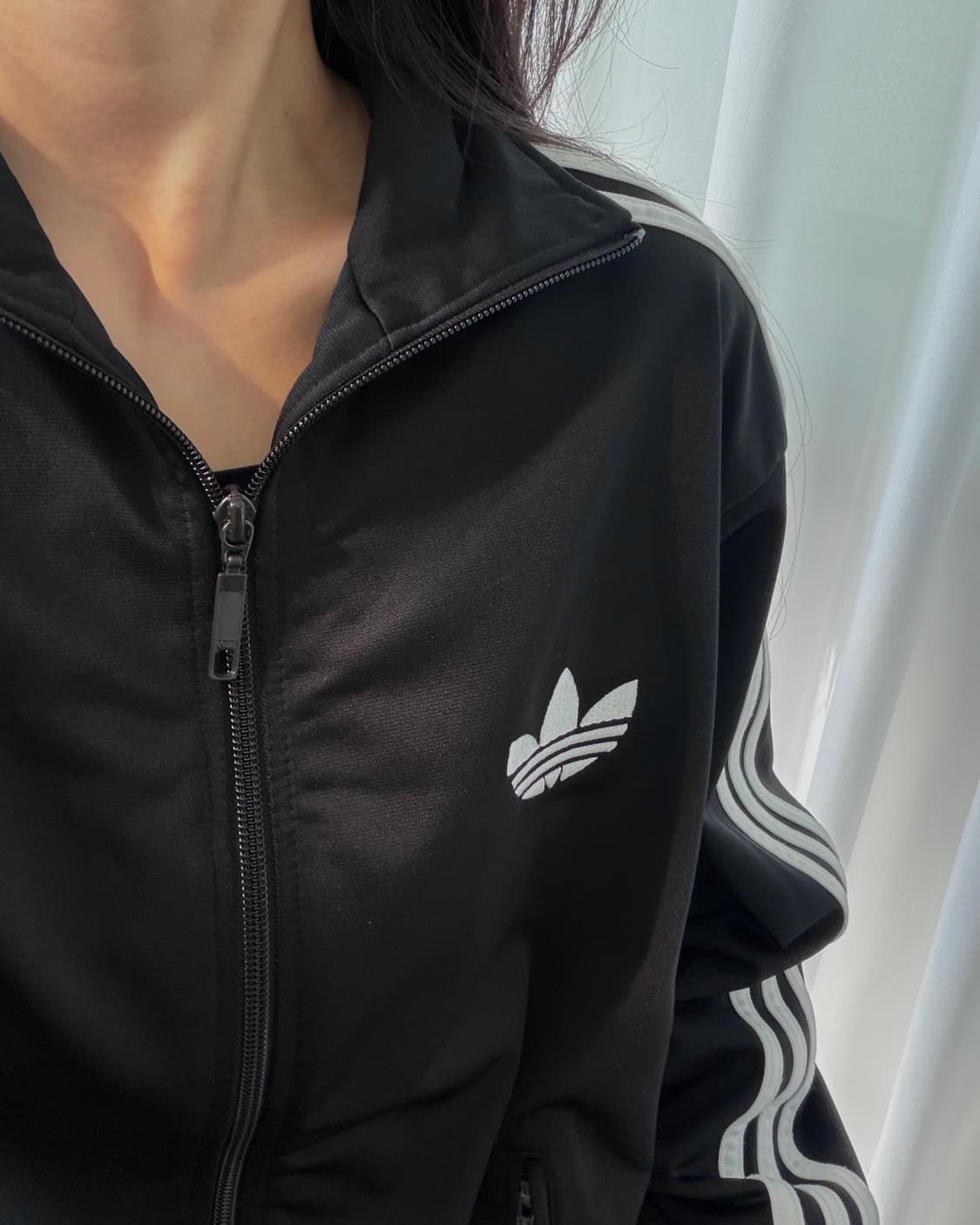 [M-L]아디다스 구형 파이어버드 블랙 트랙탑 져지 상품이미지2