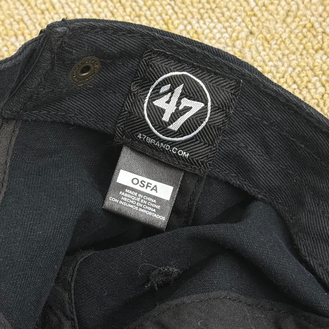 MLB 47 brand LA 블랙 볼캡 상품이미지3