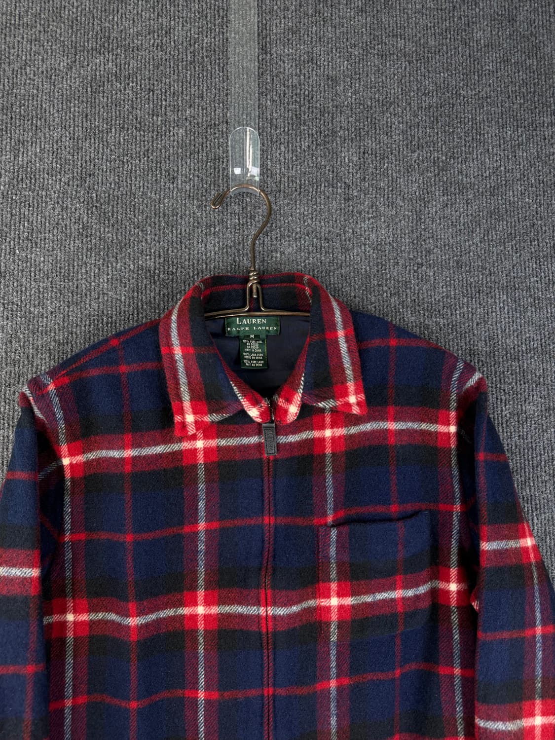 랄프로렌 체크울 집업자켓 상품이미지2