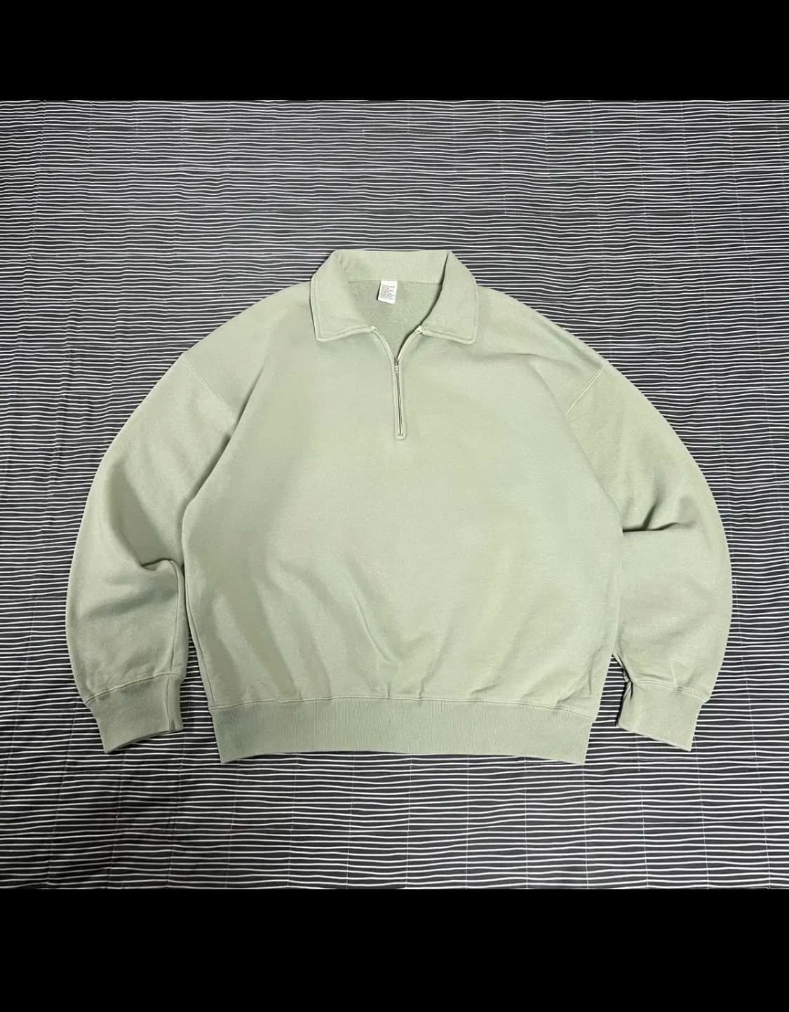 토마스모어 반집업맨투맨 그린  상품이미지1