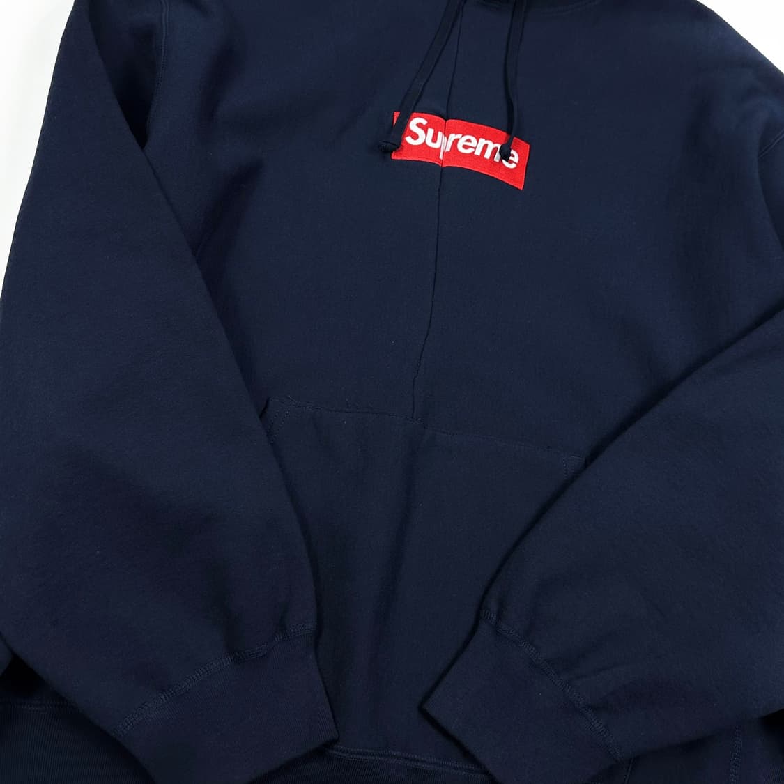슈프림 박스 로고 24fw 네이비 후드티 (XL) 상품이미지4