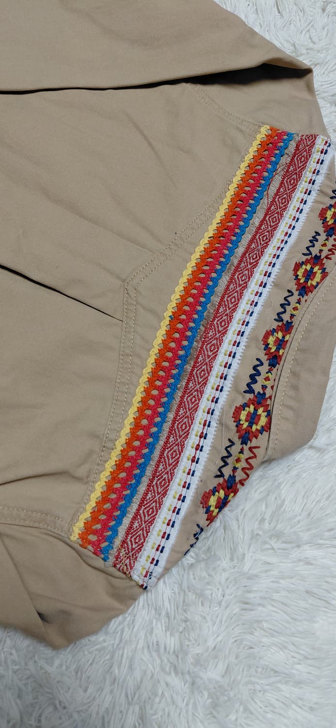 TITICACA 에스닉 자수 셔츠 원피스 상품이미지5