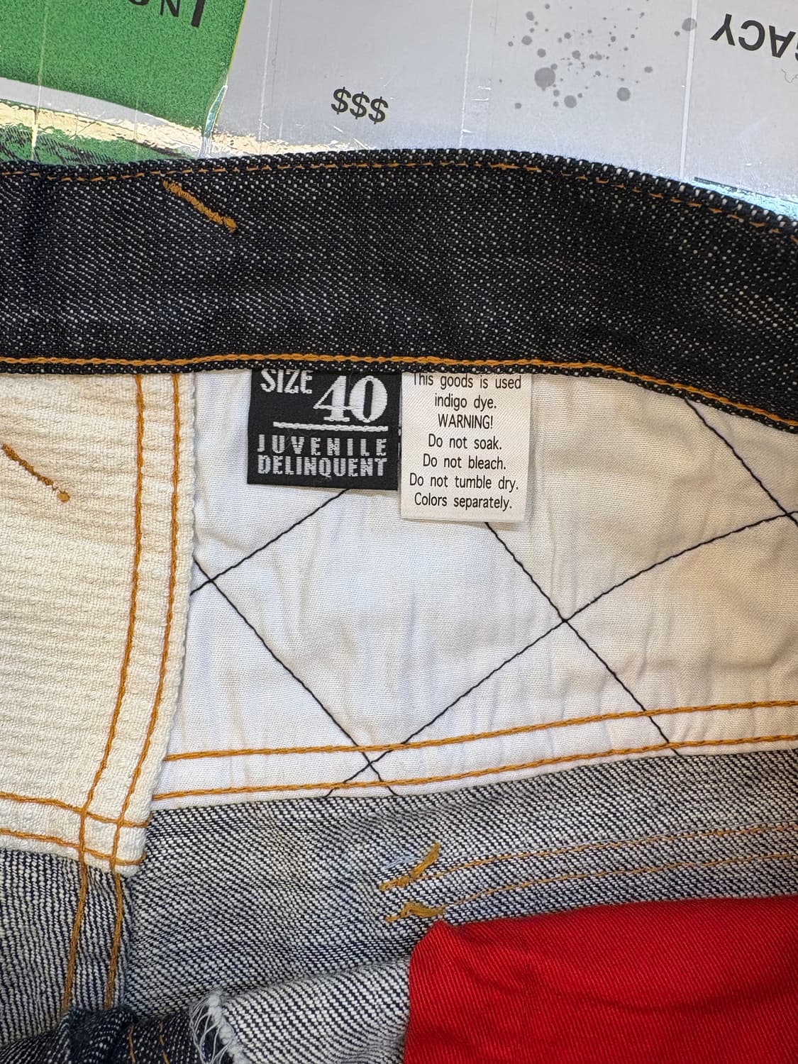 주비나일 델링퀀트 기모노 패치워크 데님 상품이미지3