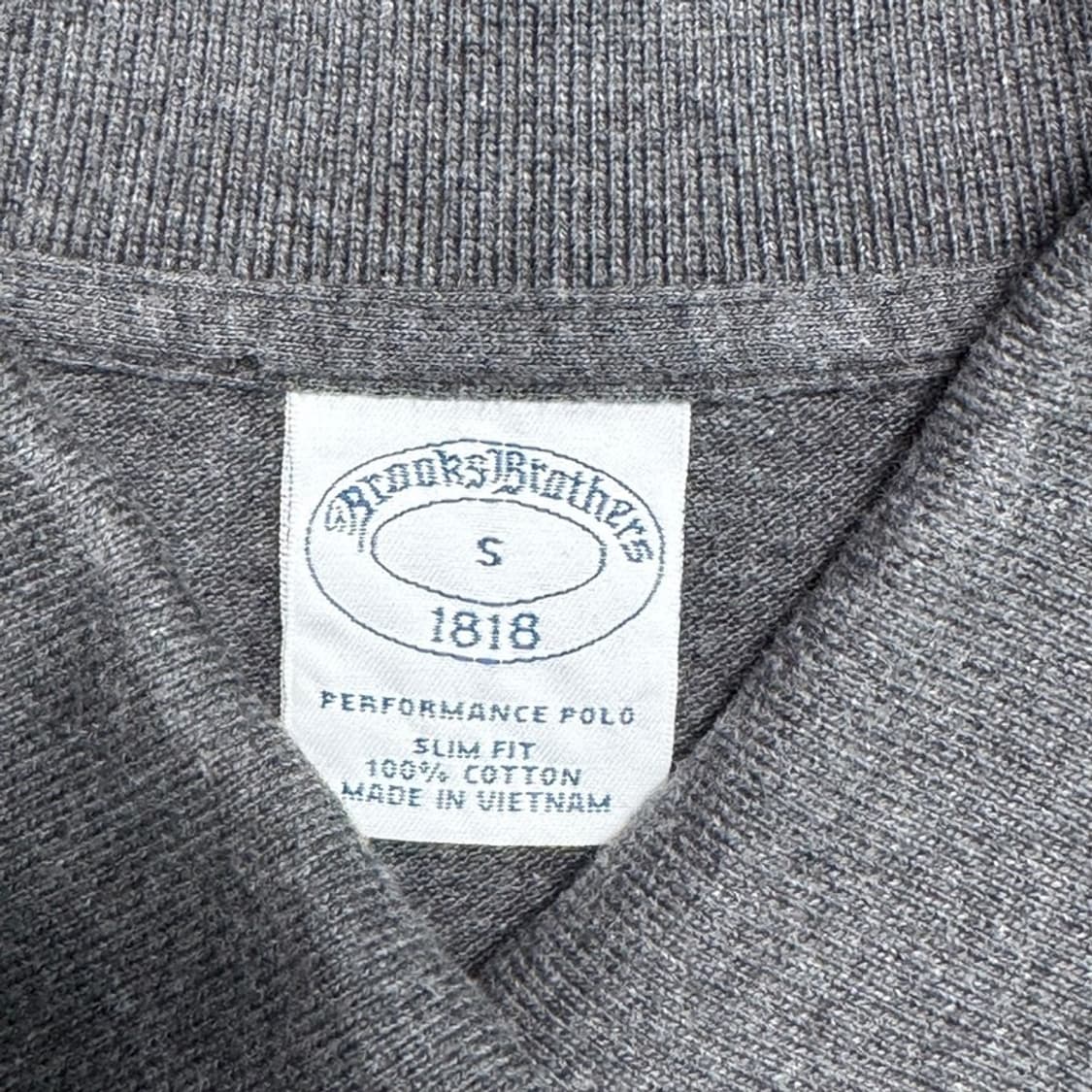 BROOKS BROTHERS PK 반팔 그레이 S 상품이미지4