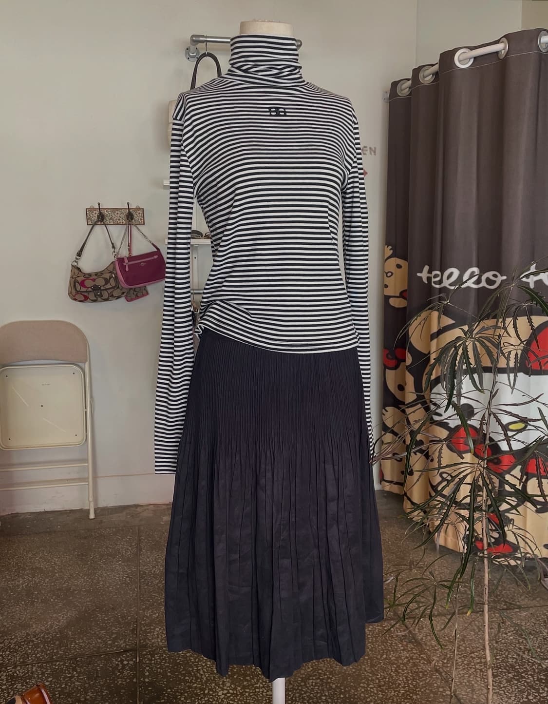 스트라이프 터틀넥 티[무배]  상품이미지3