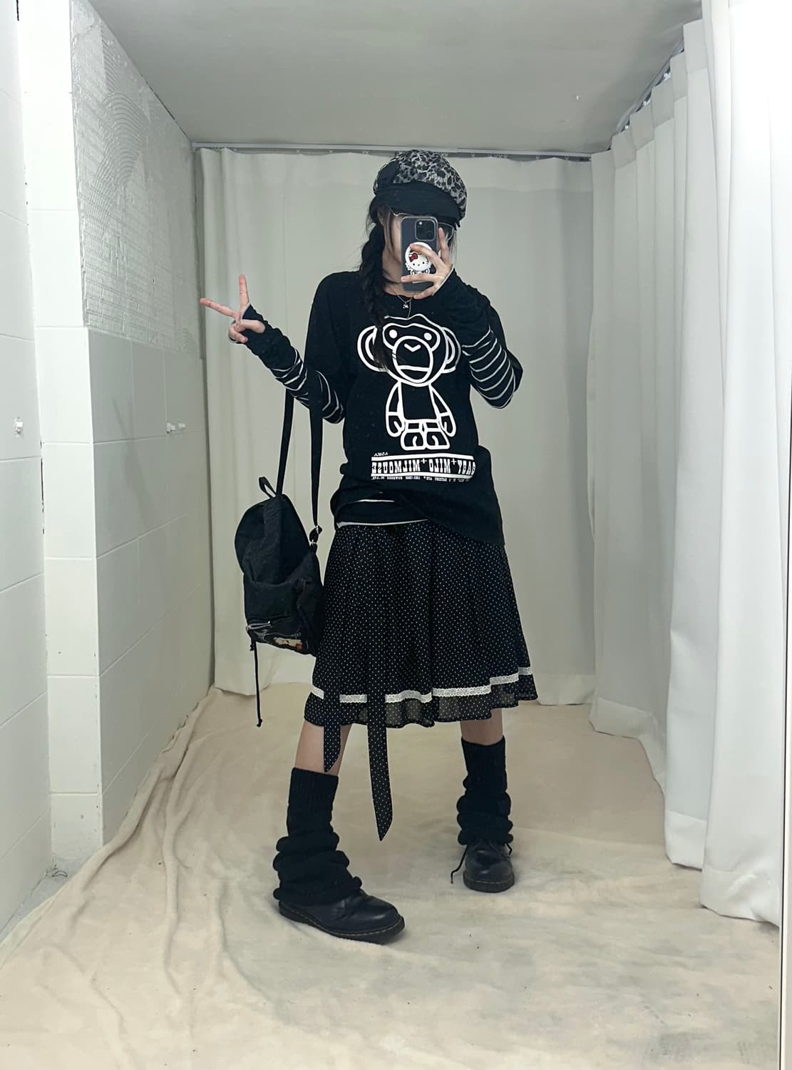 베이프 베이비 마일로 반팔 티 블랙 상품이미지1