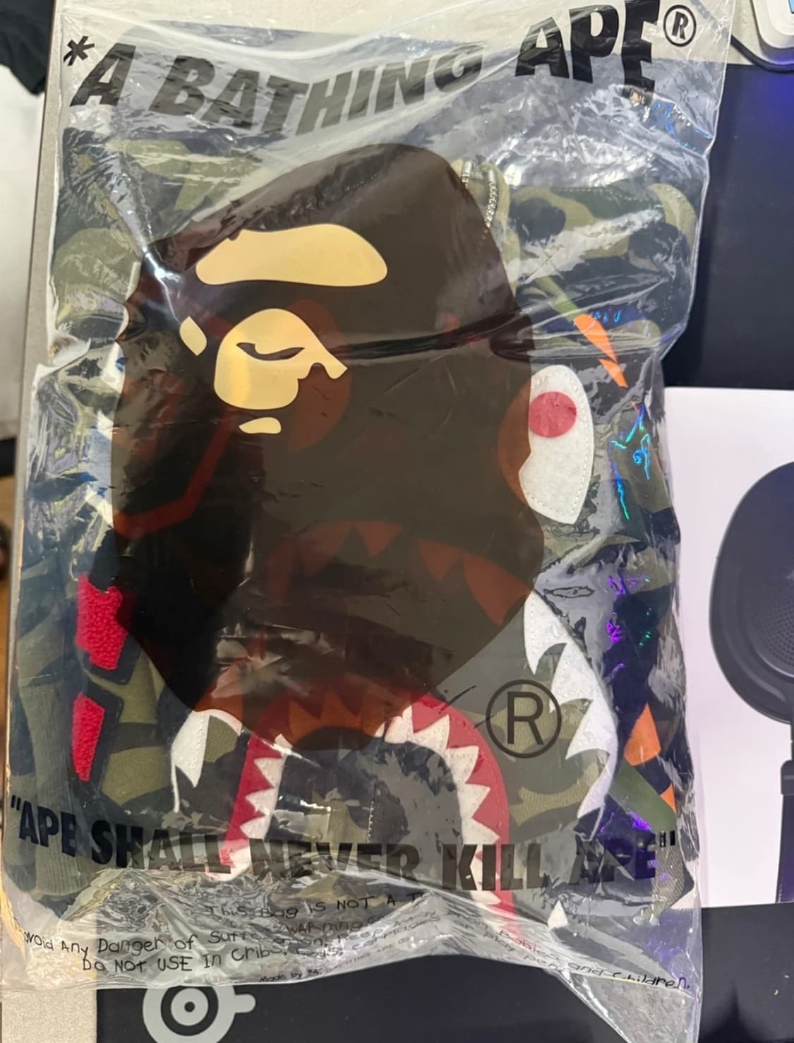 베이프 카모 샤크후드 녹계 M 상품이미지6