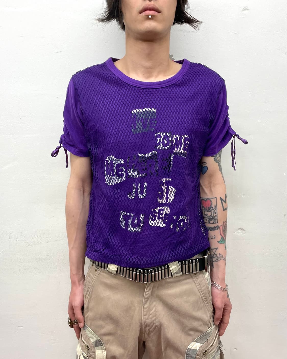 Purple Layering Strap T-Shirt 상품이미지1