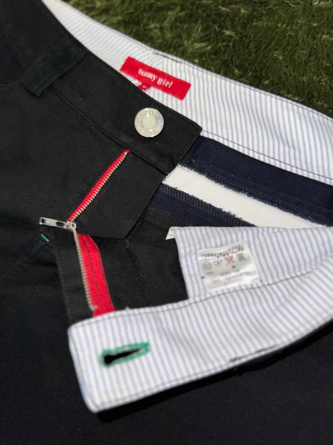 [M] TOMMY GIRLS 타미 걸스 재팬 패널 디테일 코튼 팬츠 블랙 상품이미지3