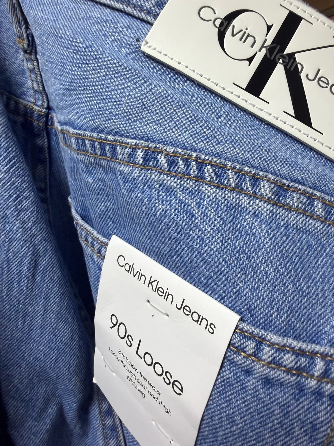 캘빈클라인 진스 90s 루즈핏 연청바지 상품이미지2