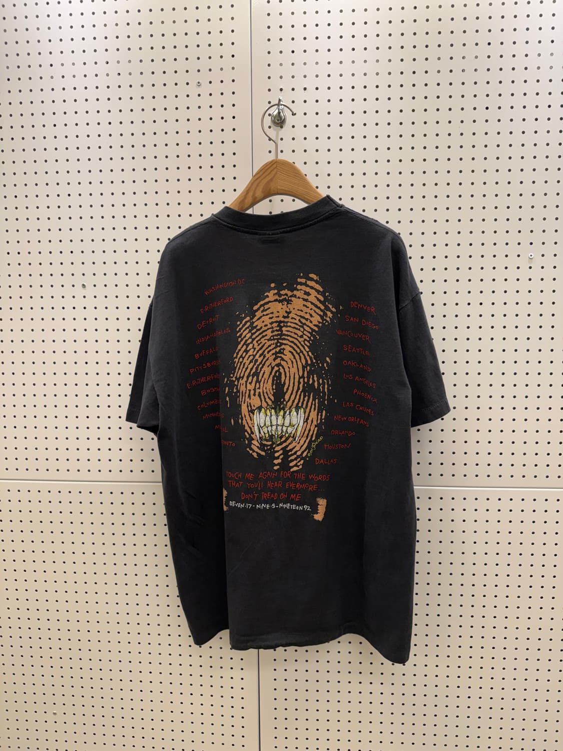 빈티지 메탈리카 푸시헤드 아트웍 반팔티셔츠 U1324 상품이미지3