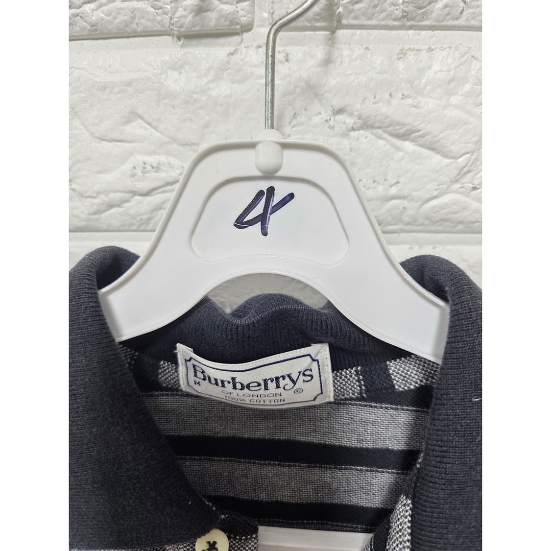 버버리 스트라이프 롱슬리브 폴로티 L 상품이미지2