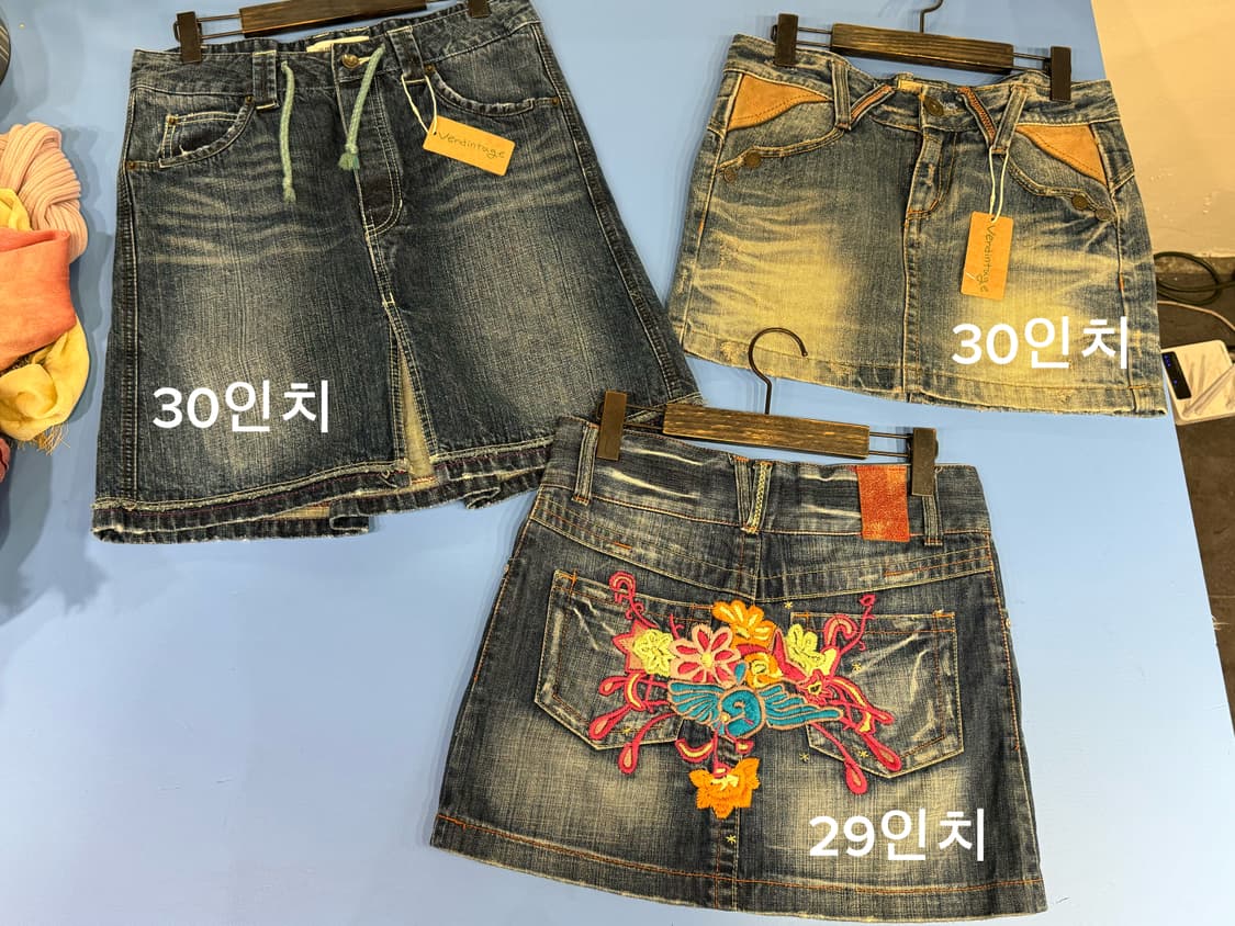 데님치마 일본빈티지 장당7천원 상품이미지3